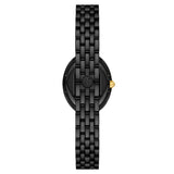 Tory Burch Oval Black Dial Black Steel Strap Watch for Women - TBW6035