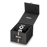Hugo Boss Hero 2.0 Chronograph Black Dial Black Steel Strap Watch for Men - 1514271