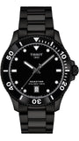 Tissot Seastar 1000 Quartz Black Dial Black Steel Strap Watch for Men - T120.410.33.051.00