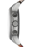 Burberry Utilitarian Chronograph Black Dial Tri Tone Leather Strap Watch for Men - BU7815