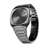 D1 Milano Square Gray Dial Grey Steel Strap Watch for Men - D1-SQBJ11