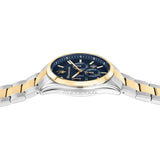 Maserati Attrazione Chronograph Blue Dial Two Tone Steel Strap Watch for Men - R8853151008