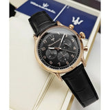 Maserati Epoca Limited Edition Chronograph Black Dial Black Leather Strap Watch for Men - R8871618015