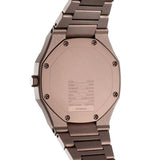 D1 Milano Ultra Thin Brown Dial Brown Steel Strap Watch for Women - D1-UTBL38