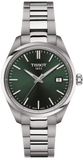 Tissot PR 100 Quartz Green Dial Silver Steel Strap Watch for Women - T150.210.11.091.00