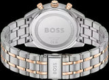 Hugo Boss Tourmaster Chronograph Blue Dial Two Tone Steel Strap Watch for Men - 1514288