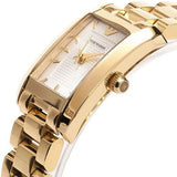 Emporio Armani Classic Silver Dial Gold Steel Strap Watch for Women - AR0360