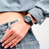 D1 Milano Ultra Thin Grey Dial Grey Steel Strap Watch for Women - D1-UTBL32