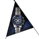Maserati SFIDA Chronograph Blue Dial Silver Steel Strap Watch for Men - R8873640025