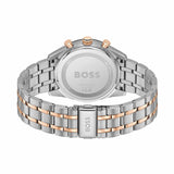 Hugo Boss Tourmaster Chronograph Blue Dial Two Tone Steel Strap Watch for Men - 1514288