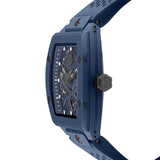 Philipp Plein The SKeleton Blue Dial Blue Silicone Strap Watch for Men - PWVBA0323