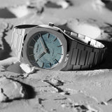 D1 Milano Pluto Ultra Thin Silver Dial Silver Steel Strap Watch for Men - D1-UTBJ18
