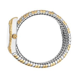 Just Cavalli Ambra Silver Dial Two Tone Steel Strap Watch for Women - JC1L370M0055