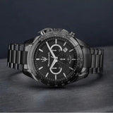 Maserati Traguardo Limited Edition Chronograph Black Dial Black Steel Strap Watch for Men - R8873612045