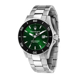 Maserati Competizione Green Dial Silver Steel Strap Watch for Men - R8853100038