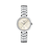 Tissot T-Lady Flamingo Diamonds Mother of Pearl Dial SIlver Steel Strap Watch for Women - T094.210.11.116.02
