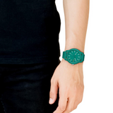 Lacoste 12.12 Cyan Green Dial Cyan Green Silicon Strap Watch for Men  - 2011192