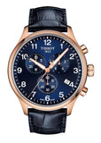 Tissot T-Sport Chrono XL Blue Dial Blue Leather Strap Watch for Men - T116.617.36.042.00