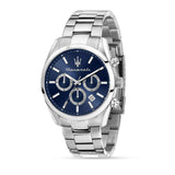 Maserati Attrazione Chronograph Blue Dial Silver Steel Strap Watch for Men - R8853151005
