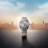 Tissot PRC 100 Solar Quartz Silver Dial Silver Steel Strap Watch for Men - T151.422.11.031.00