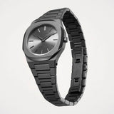 D1 Milano Ultra Thin Grey Dial Grey Steel Strap Watch for Women - D1-UTBL32