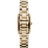Emporio Armani Classic Silver Dial Gold Steel Strap Watch for Women - AR0360