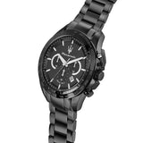 Maserati Traguardo Limited Edition Chronograph Black Dial Black Steel Strap Watch for Men - R8873612045