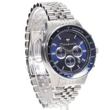 Maserati SFIDA Chronograph Blue Dial Silver Steel Strap Watch for Men - R8873640025