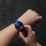 D1 Milano Ultra Thin Blue Dial Blue Steel Strap Watch for Women - D1-UTBL33