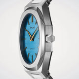 D1 Milano Ultra Thin Blue Dial Silver Steel Strap Watch for Women - D1-UTBL17