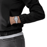 Tissot PR 100 Ice Blue Dial Silver Steel Strap Watch for Women - T150.210.11.351.00