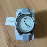 Emporio Armani Valeria Mother of Pearl Dial Blue Leather Strap Watch for Women - AR11032