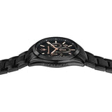 Maserati Attrazione Chronograph Black Dial Black Steel Strap Watch for Men - R8853151009