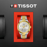 Tissot PR 100 Chronograph Silver Dial Two Tone Steel Strap Watch for Men - T150.417.22.031.00
