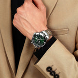 Maserati Competizione Green Dial Silver Steel Strap Watch for Men - R8853100038