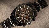 Maserati Attrazione Chronograph Black Dial Black Steel Strap Watch for Men - R8853151009