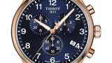 Tissot T-Sport Chrono XL Blue Dial Blue Leather Strap Watch for Men - T116.617.36.042.00