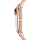 Emporio Armani Aurora Mother of Pearl Grey Dial Rose Gold Steel Strap Watch for Women - AR11139