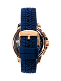 Maserati Successo Chronograph Blue Dial Blue Silicone Strap Watch for Men - R8871621034