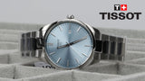 Tissot PR 100 Ice Blue Dial Silver Steel Strap Watch for Men - T150.410.11.351.00
