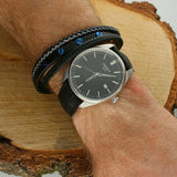 Tissot PR 100 Black Dial Black Leather Strap Watch for Men - T150.410.16.051.00