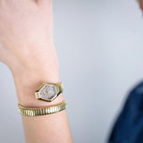 Just Cavalli Lunara Gold Dial Gold Steel Strap Watch for Women - JC1L397M0035