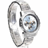 Maserati Successo Chronograph Ice Blue Dial Silver Steel Strap Watch for Men - R8873621044