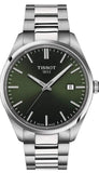 Tissot PR 100 Green Dial Silver Steel Strap Watch for Men - T150.410.11.091.00