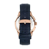 Maserati Sorpasso Chronograph Blue Dial Blue Leather Strap Watch for Men - R8871624009