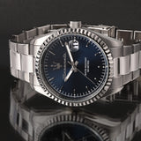 Maserati Competizione Blue Dial Silver Steel Strap Watch for Men - R8853100029