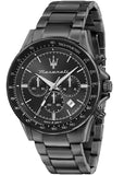 Maserati SFIDA Limited Edition Chronograph Black Dial Black Steel Strap Watch for Men - R8873640016