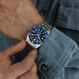 Seiko Prospex 1965 Heritage Diver’s Automatic Blue Dial Silver Steel Strap Watch for Men - SPB451J1