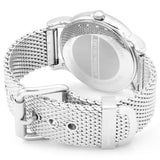 Emporio Armani Luigi White Dial Silver Mesh Strap Watch for Men - AR1812