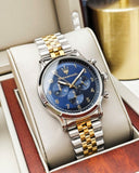 Maserati Epoca Chronograph Blue Dial Two Tone Steel Strap Watch for Men - R8873618030